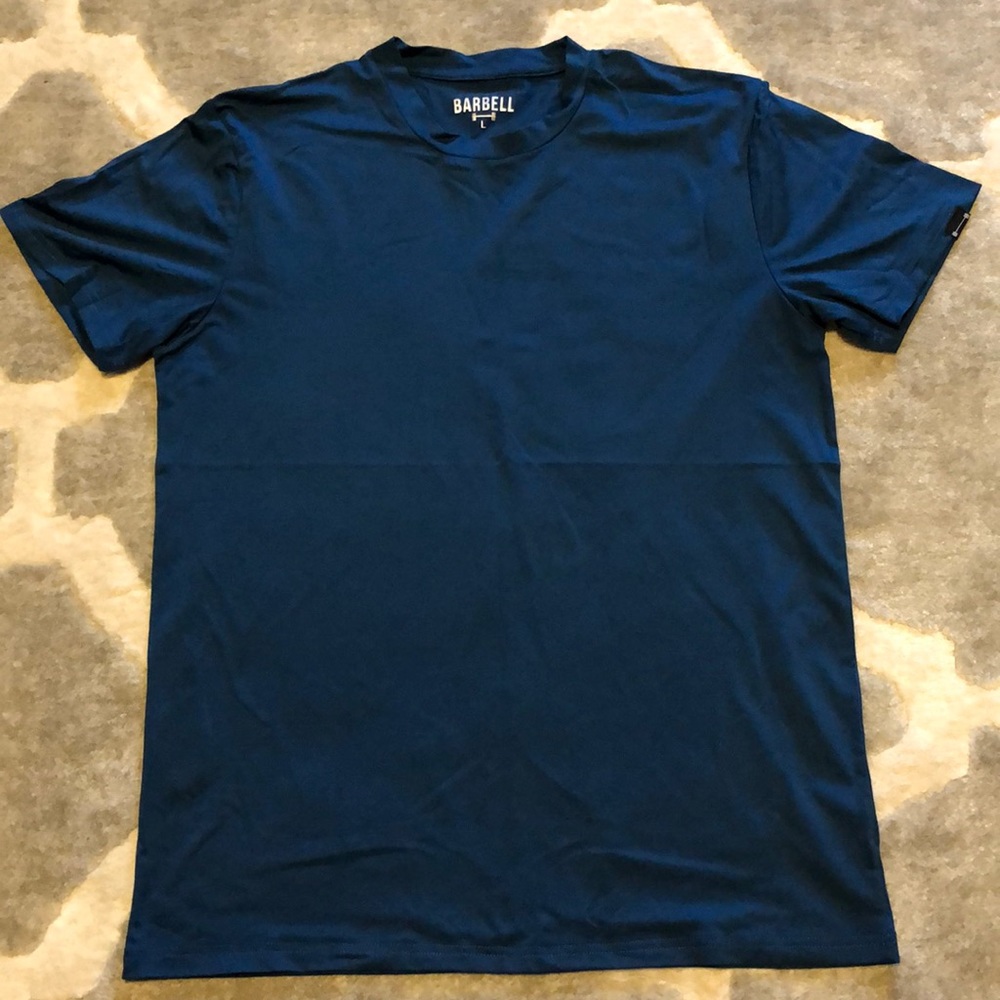 Men’s Barbell Apparel Tee | L | Blue / Teal